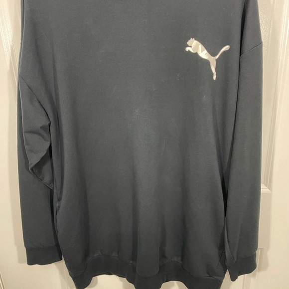 Men’s Puma Midnight Black Pullover with White Logo Size XL - Picture 4 of 7